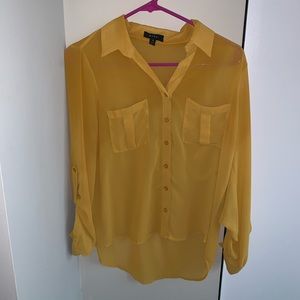 Mustard button down